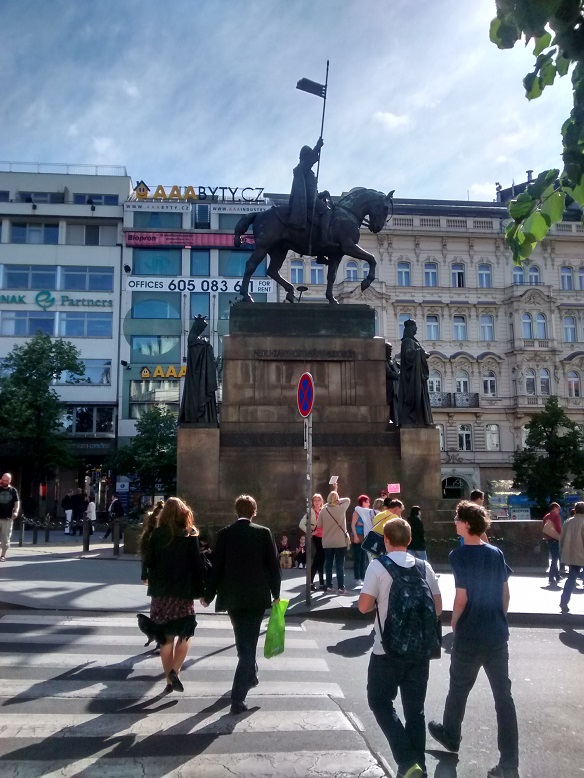 The square is named after Saint Wenceslas, the patron saint of Bohemia